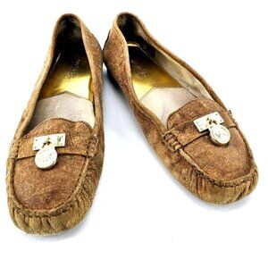 Michael Michael Kors Women's Size 10M  Brown Leather Suede Slip-on Flats/Shoes